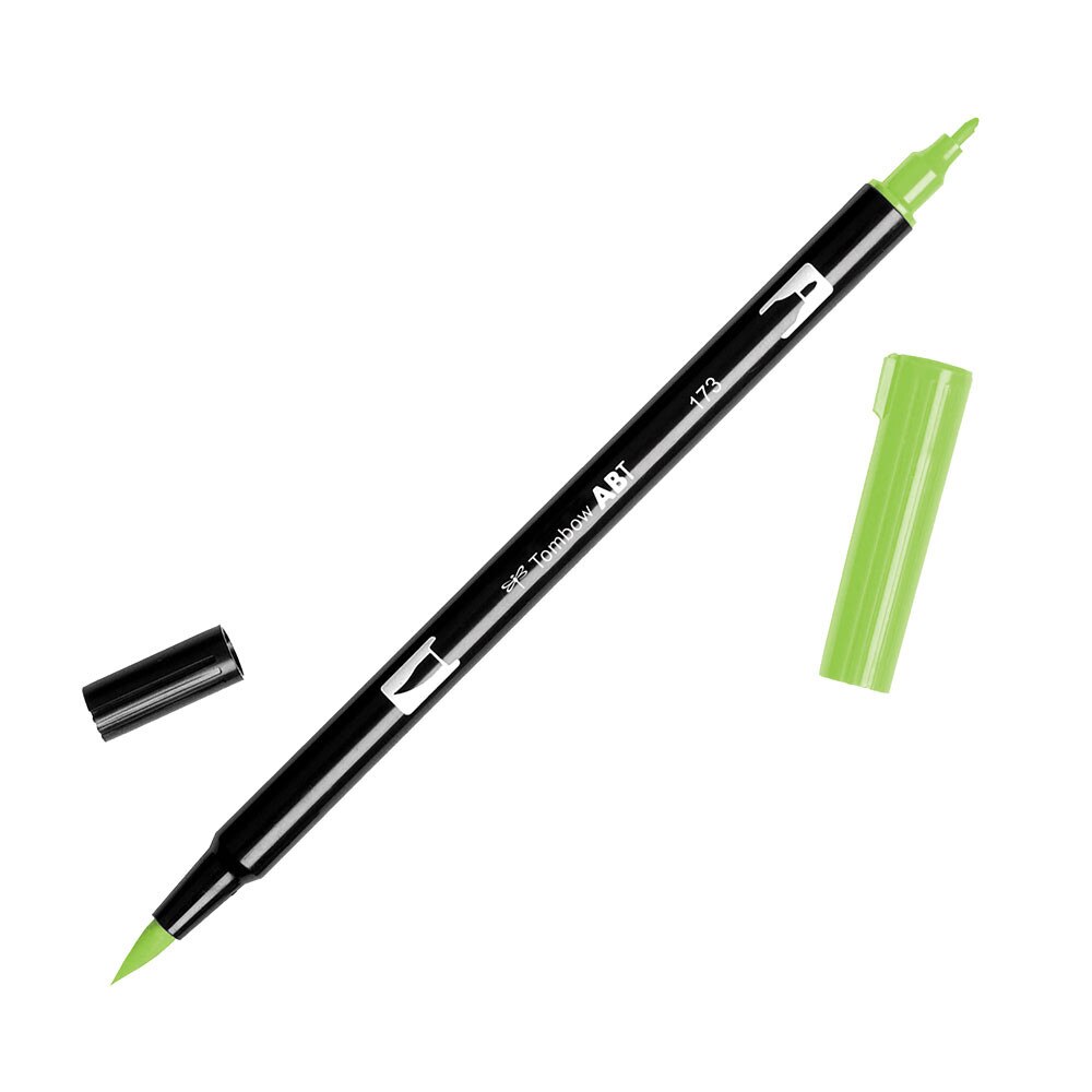 Tombow Dual-Tip Brush Marker Pen – Willow Green